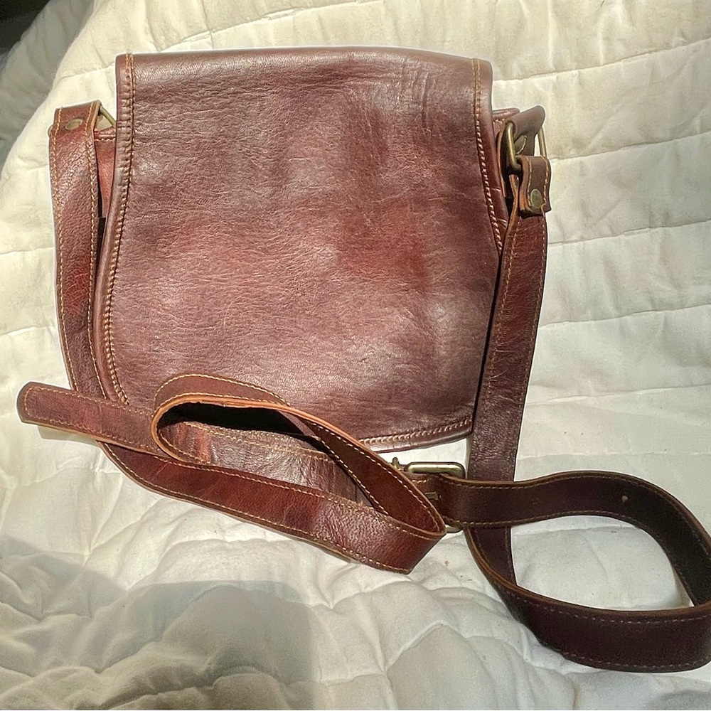 Brown Leather Crossbody Bag